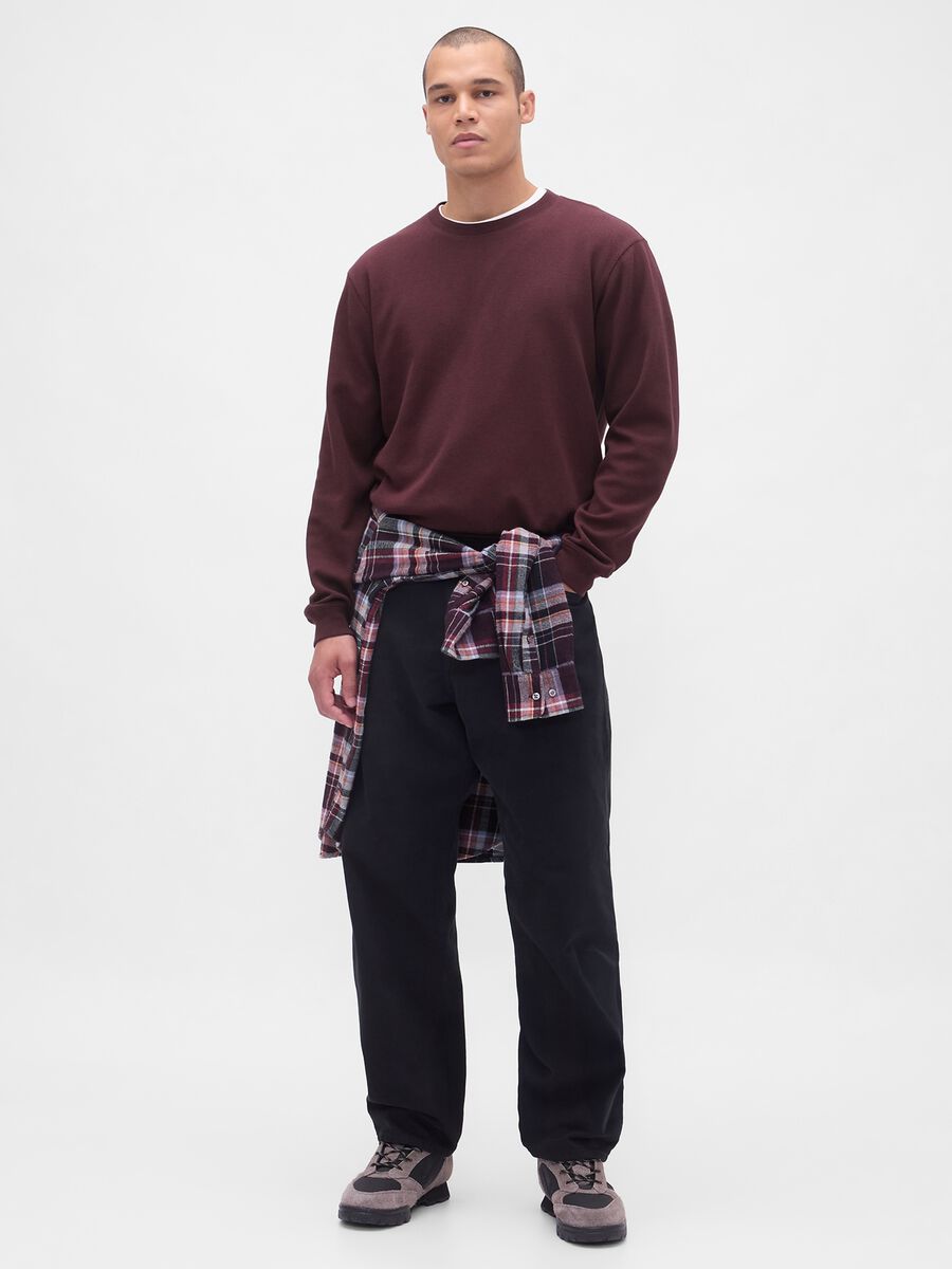 Stretch Long Sleeve Brown T-Shirt_2