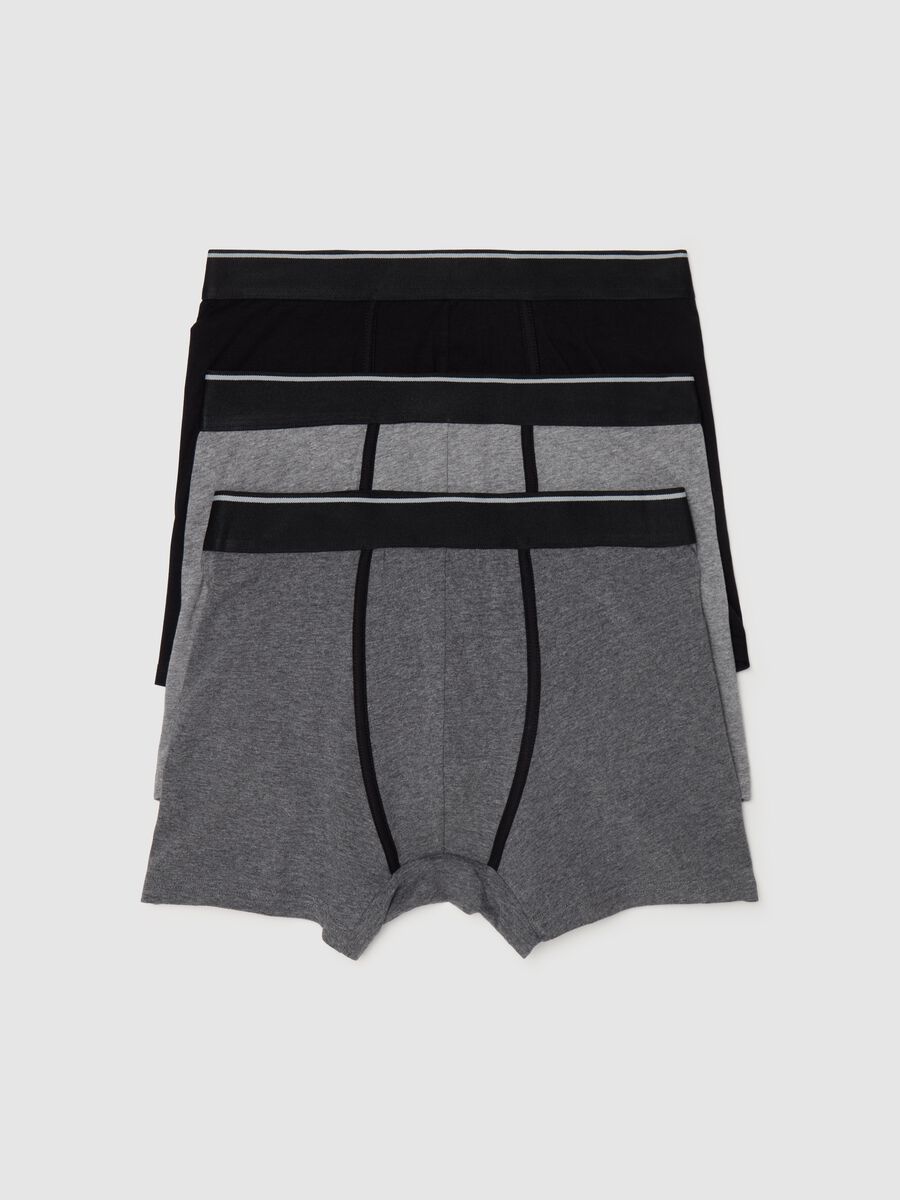 Three-pair pack midi boxer shorts in stretch cotton_4