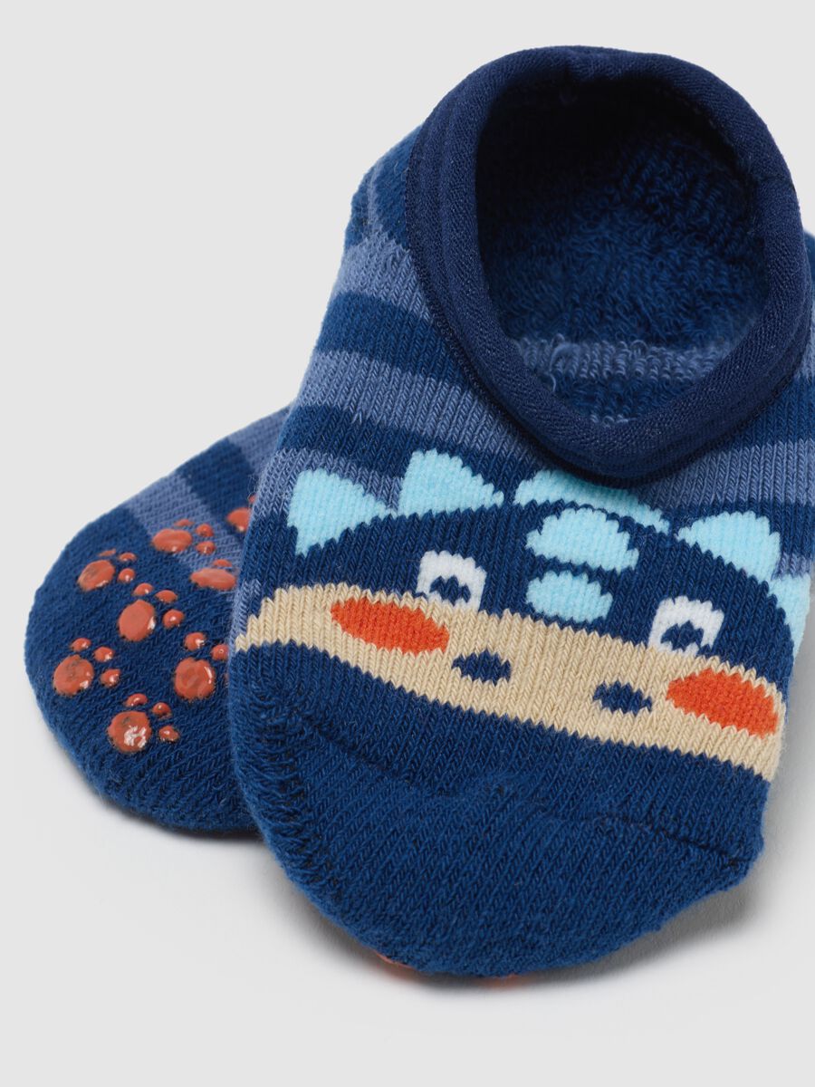 Calze da bambino in misto cotone multicolor antiscivolo_2