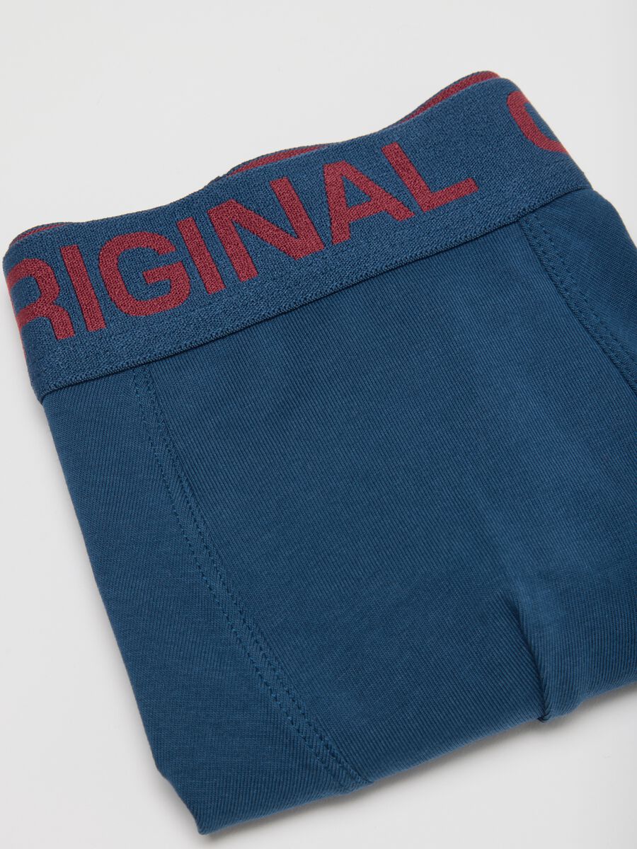 Boy's tripack boxer in multicolour stretch cotton regular fit_3