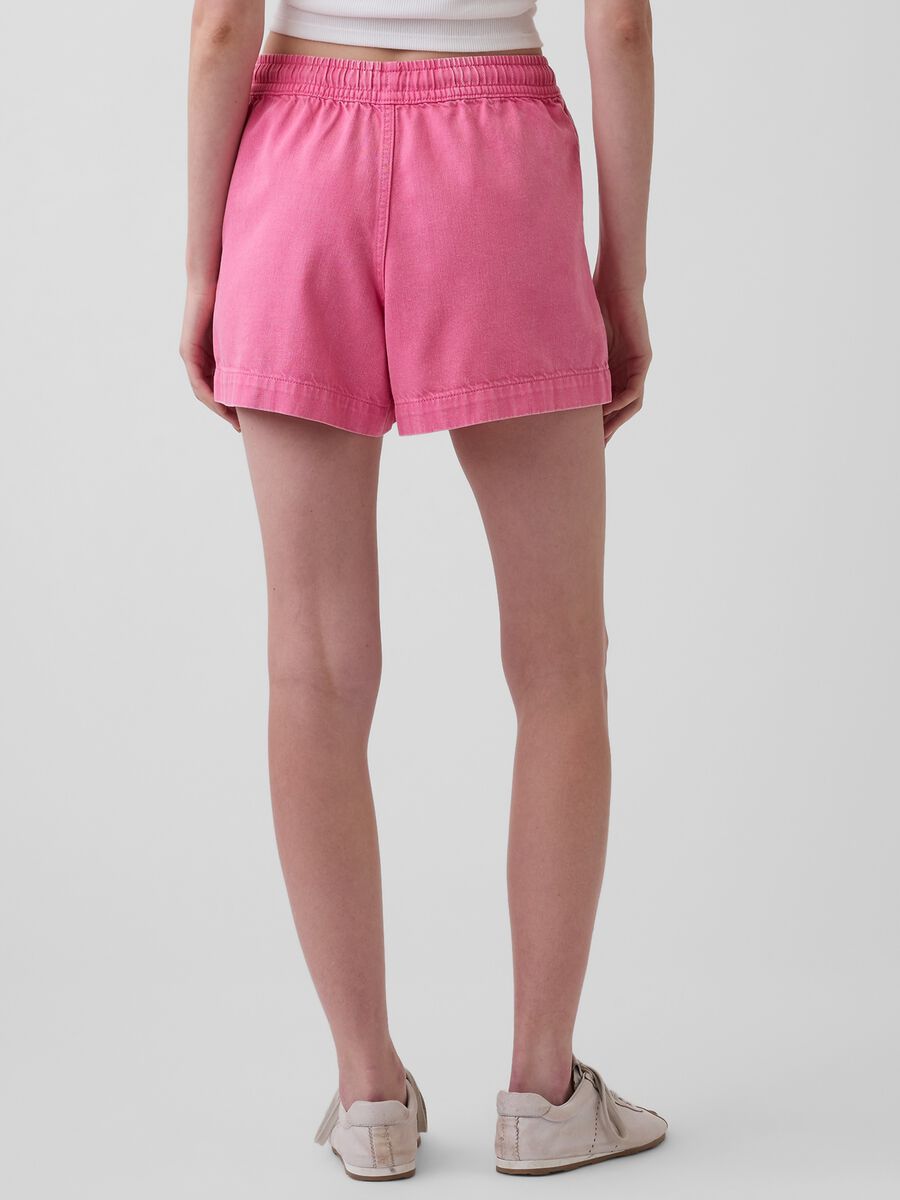 Shorts in misto cotone e lyocell_3