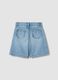 Girls' pure cotton denim blue shorts, regular fit_4