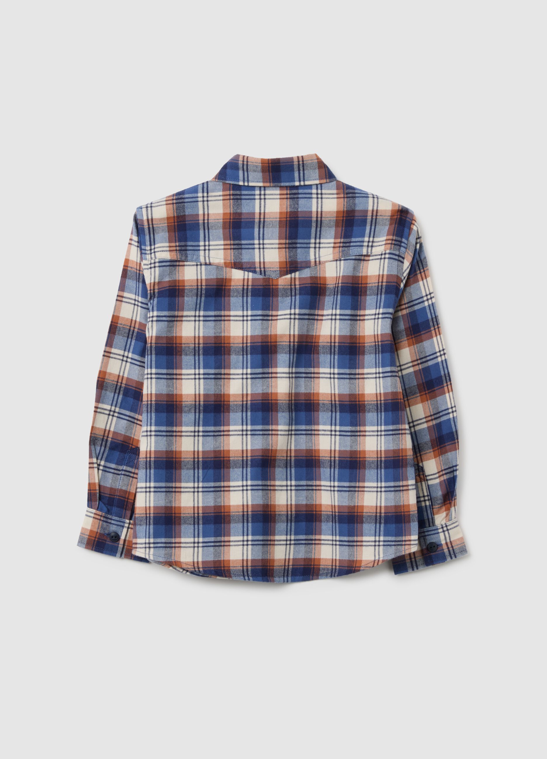 Boys' multicolour pure cotton shirt regular fit