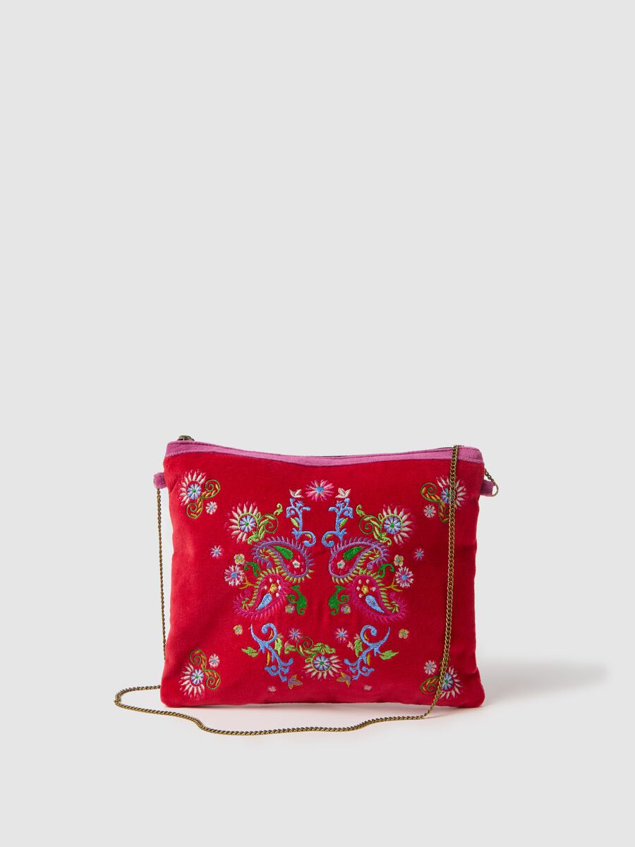 Bag in velvet with shoulder strap_0