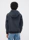 Grey hooded stretch-fabric jacket for boys_2