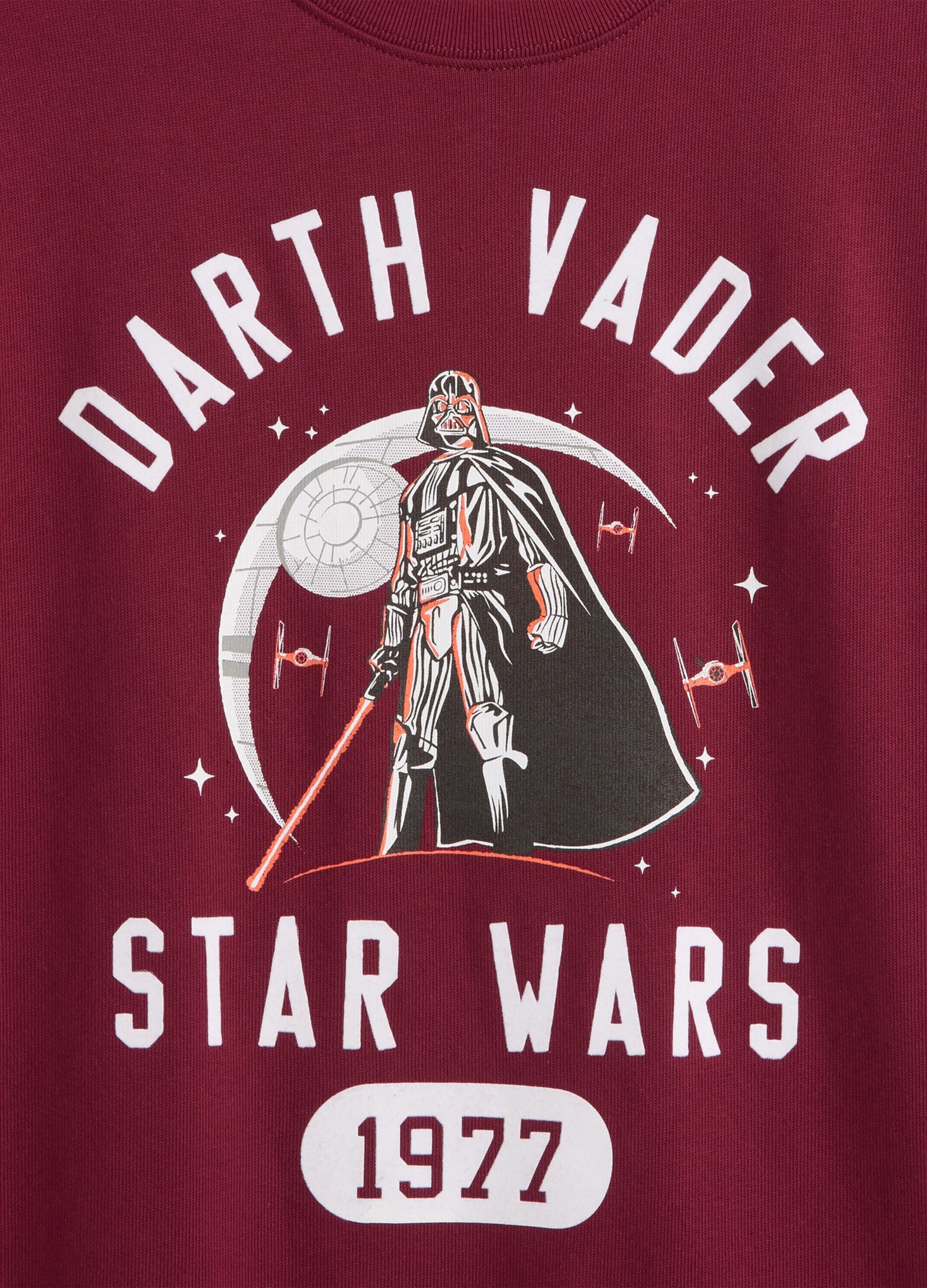 Red T-shirt with Darth Vader print