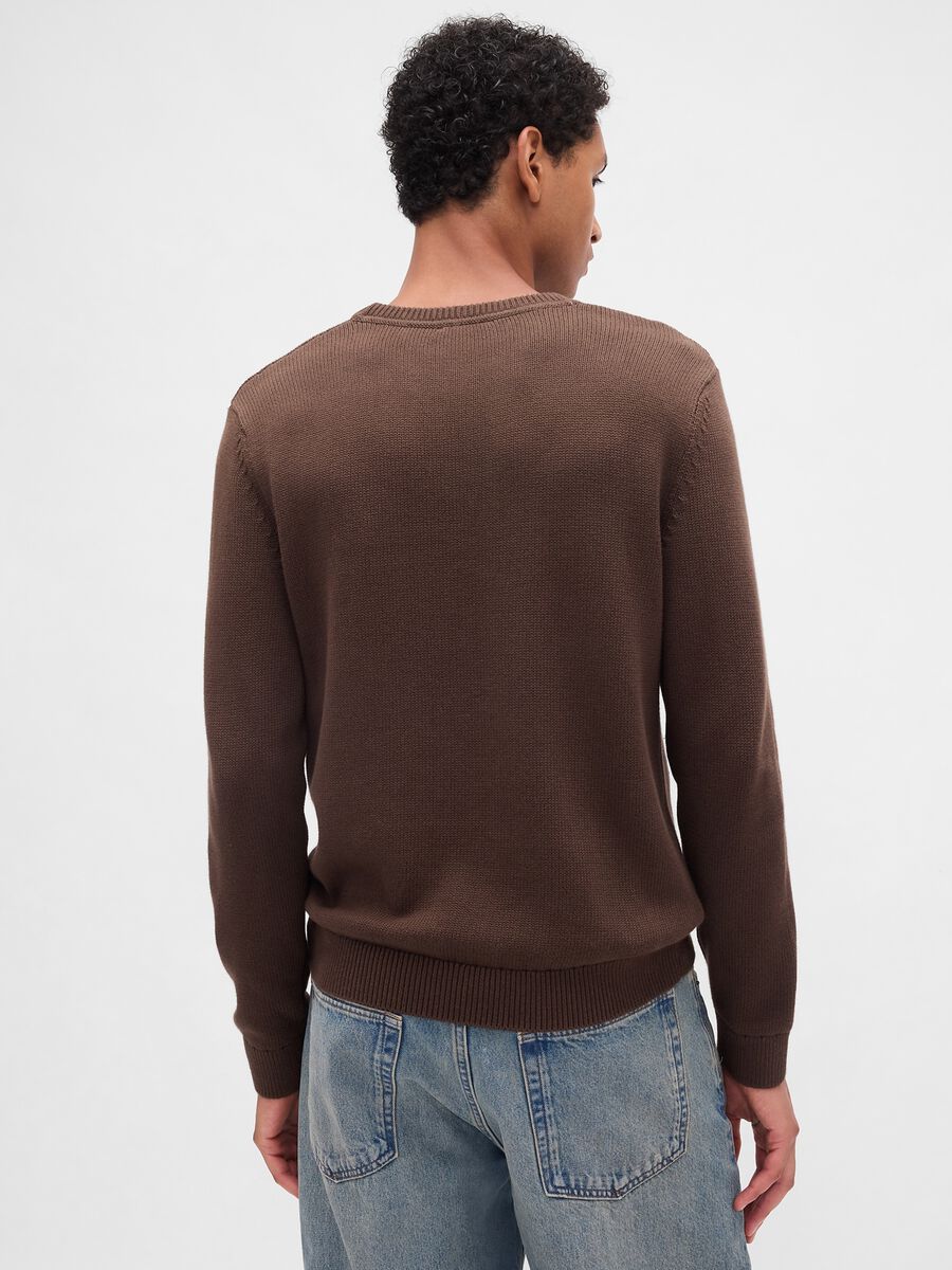 Maglione girocollo in cotone_1