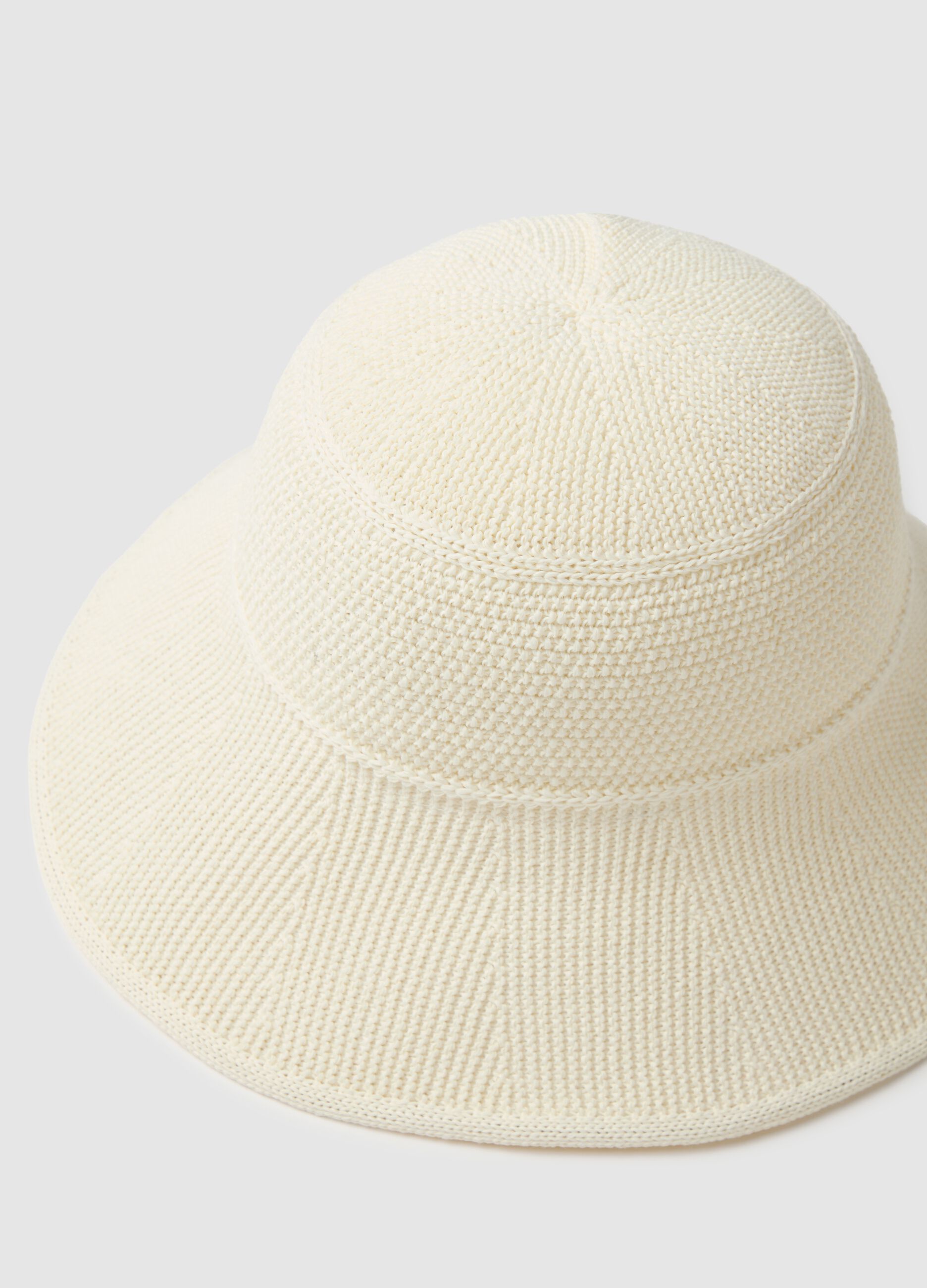 Women's White Cloche Hat