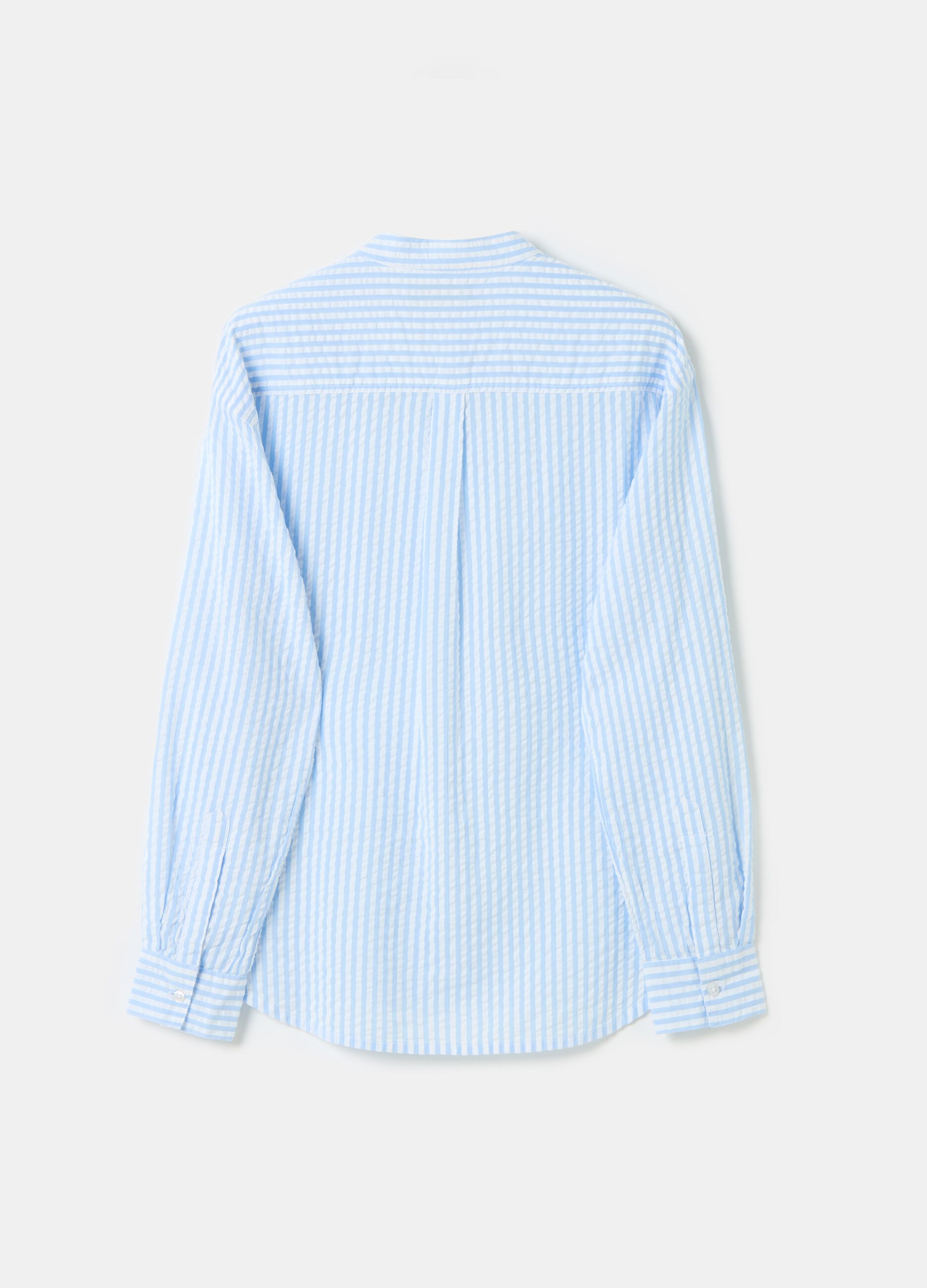 Camicia in seersucker a righe