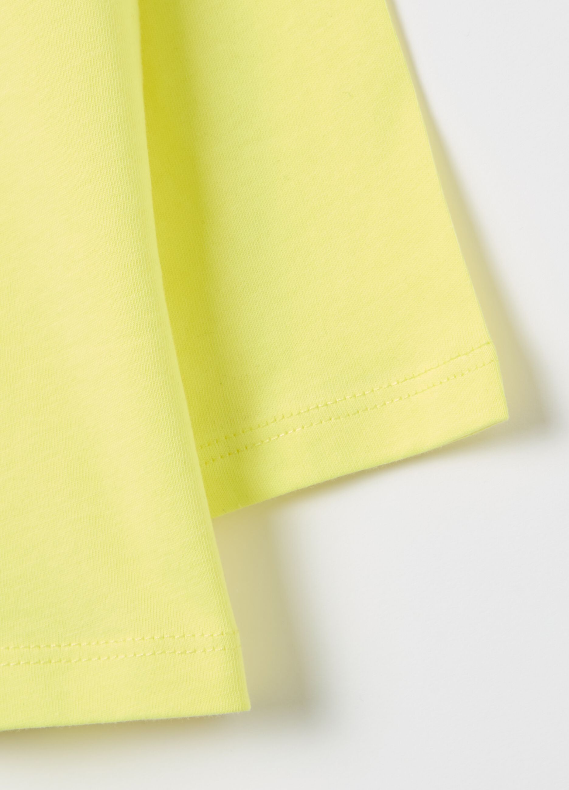 T-shirt maniche lunghe in cotone stampa leone 