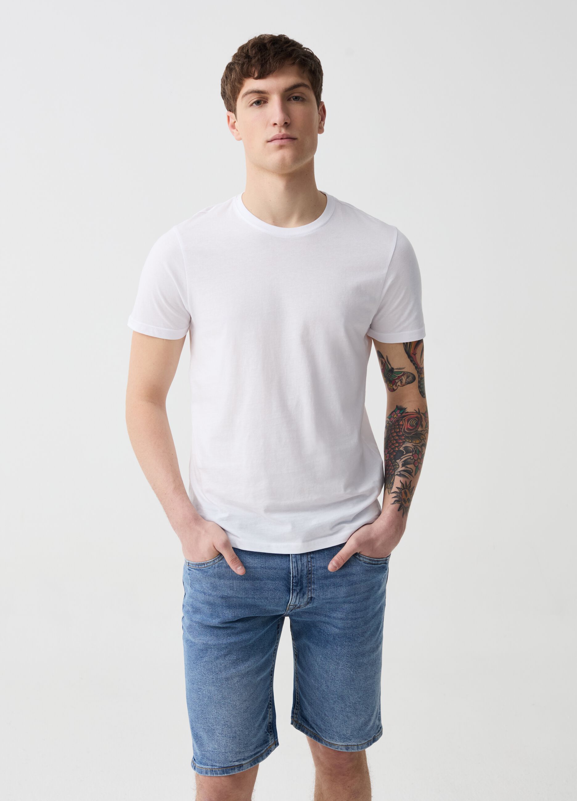 Ovs Bermuda slim fit in denim stretch