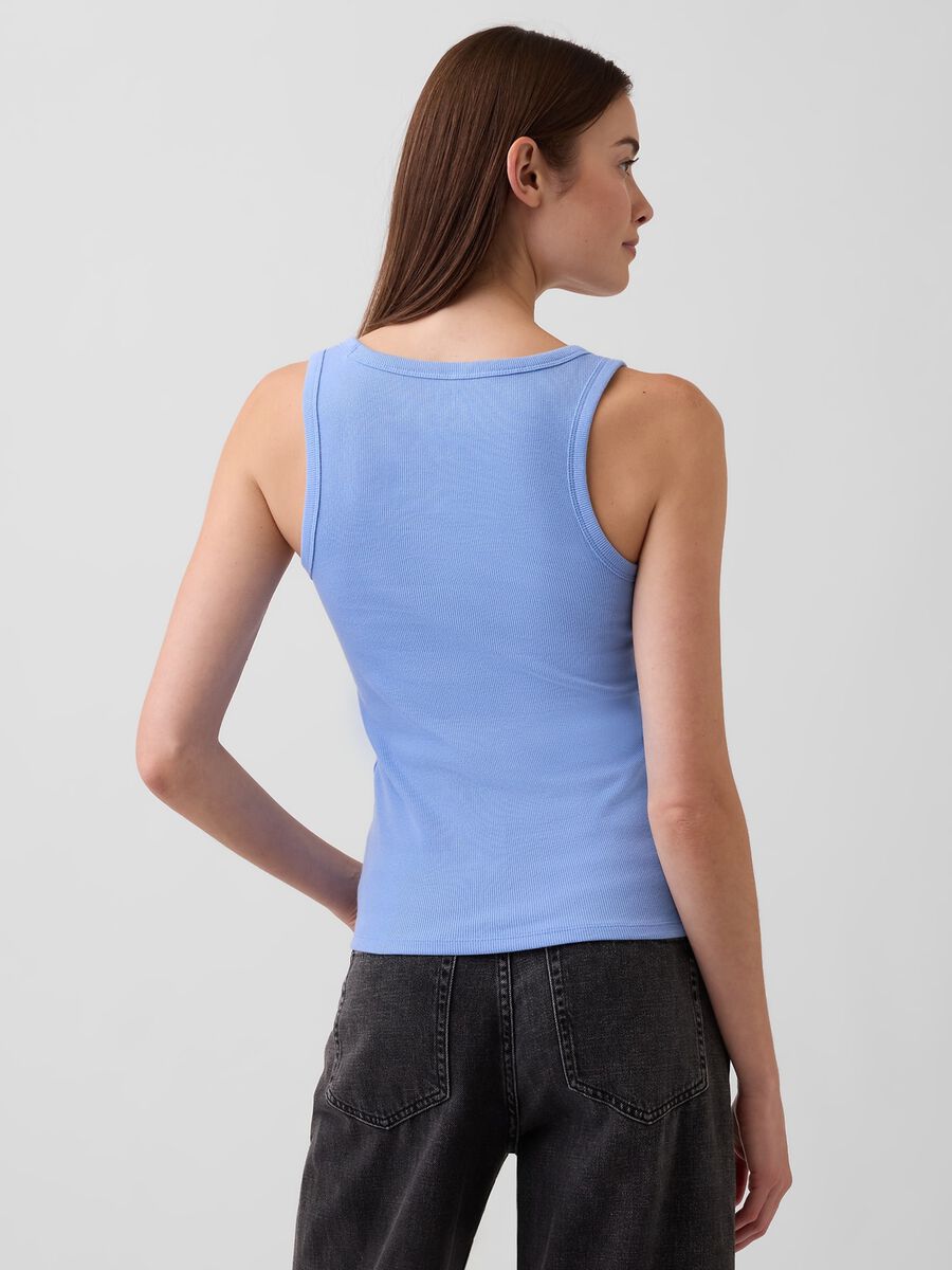 Stretch cotton tank top_1