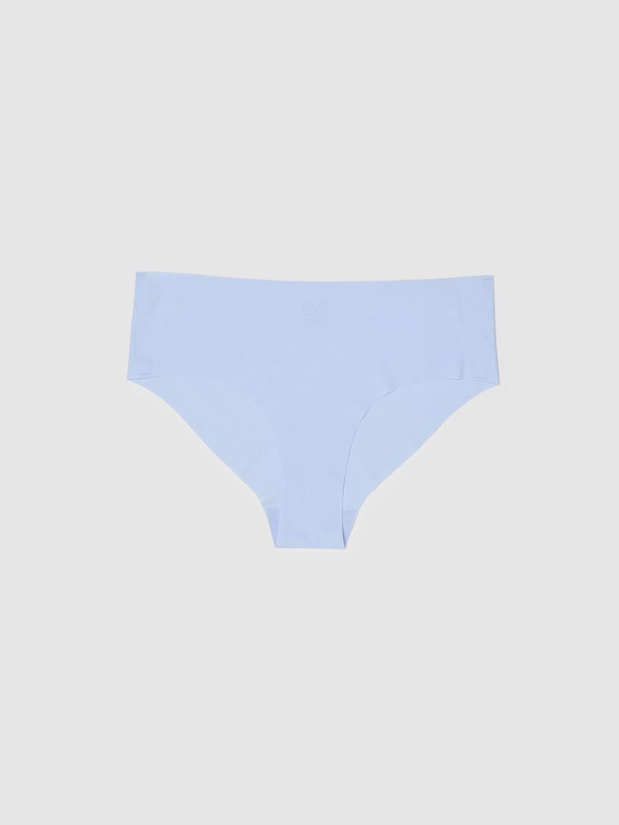 Women's light blue stretch fabric briefs_0