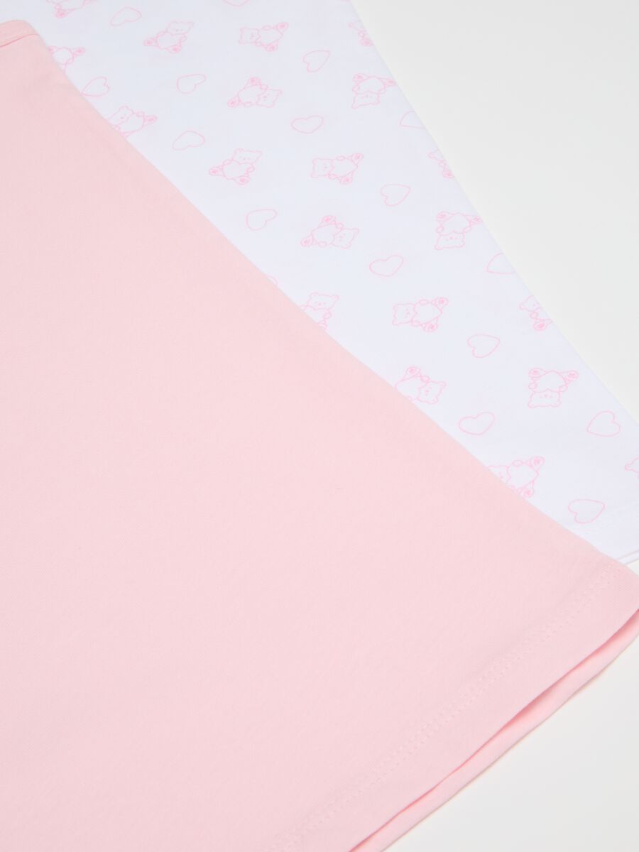 Multicolour pure cotton girls' vest twin pack_2