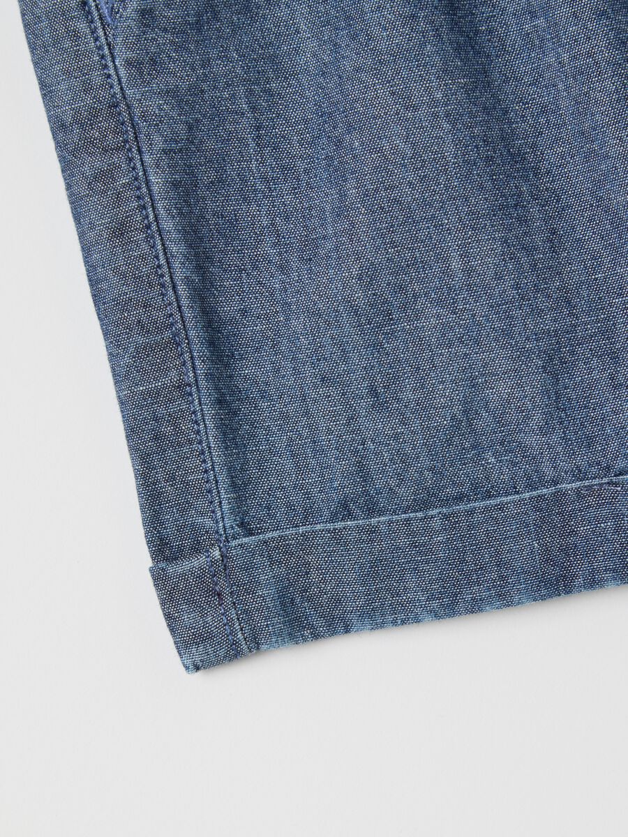 Stretch shorts in 100% cotton_3