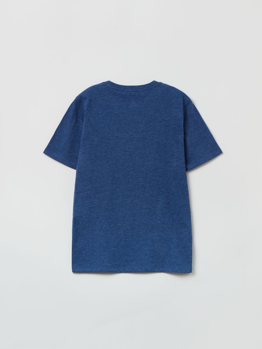 Round-neck T-shirt with vintage logo print_1