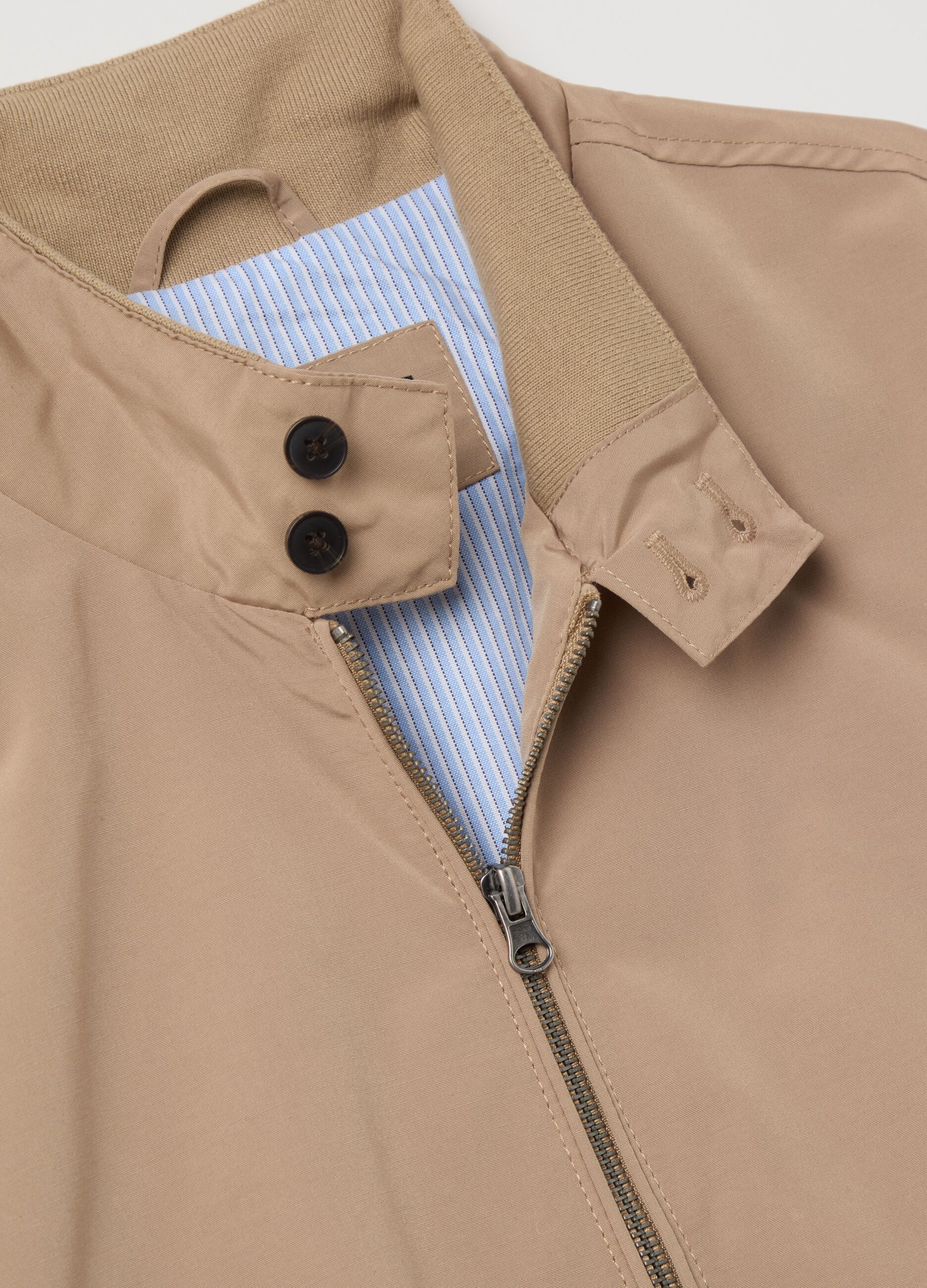 Bomber full-zip a collo alto