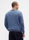Blue wool and polyamide blend pullover_2