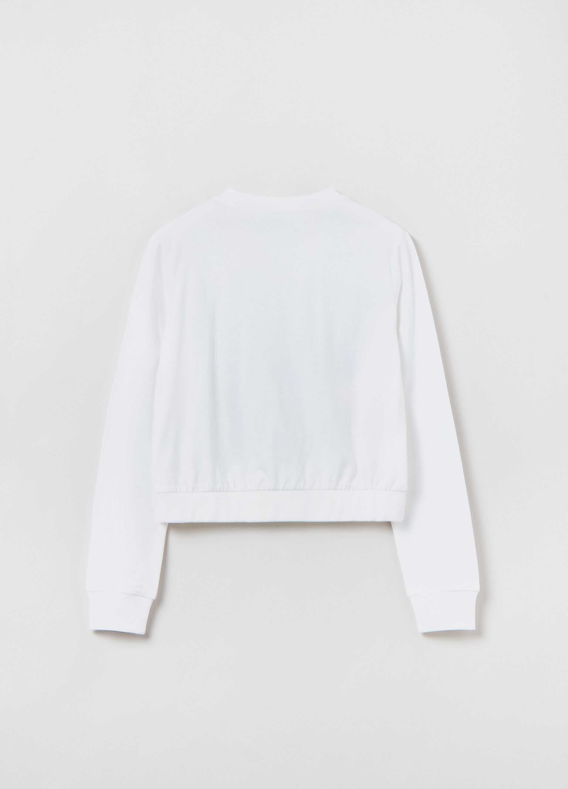 T-shirt a maniche lunghe stampa Stitch_1