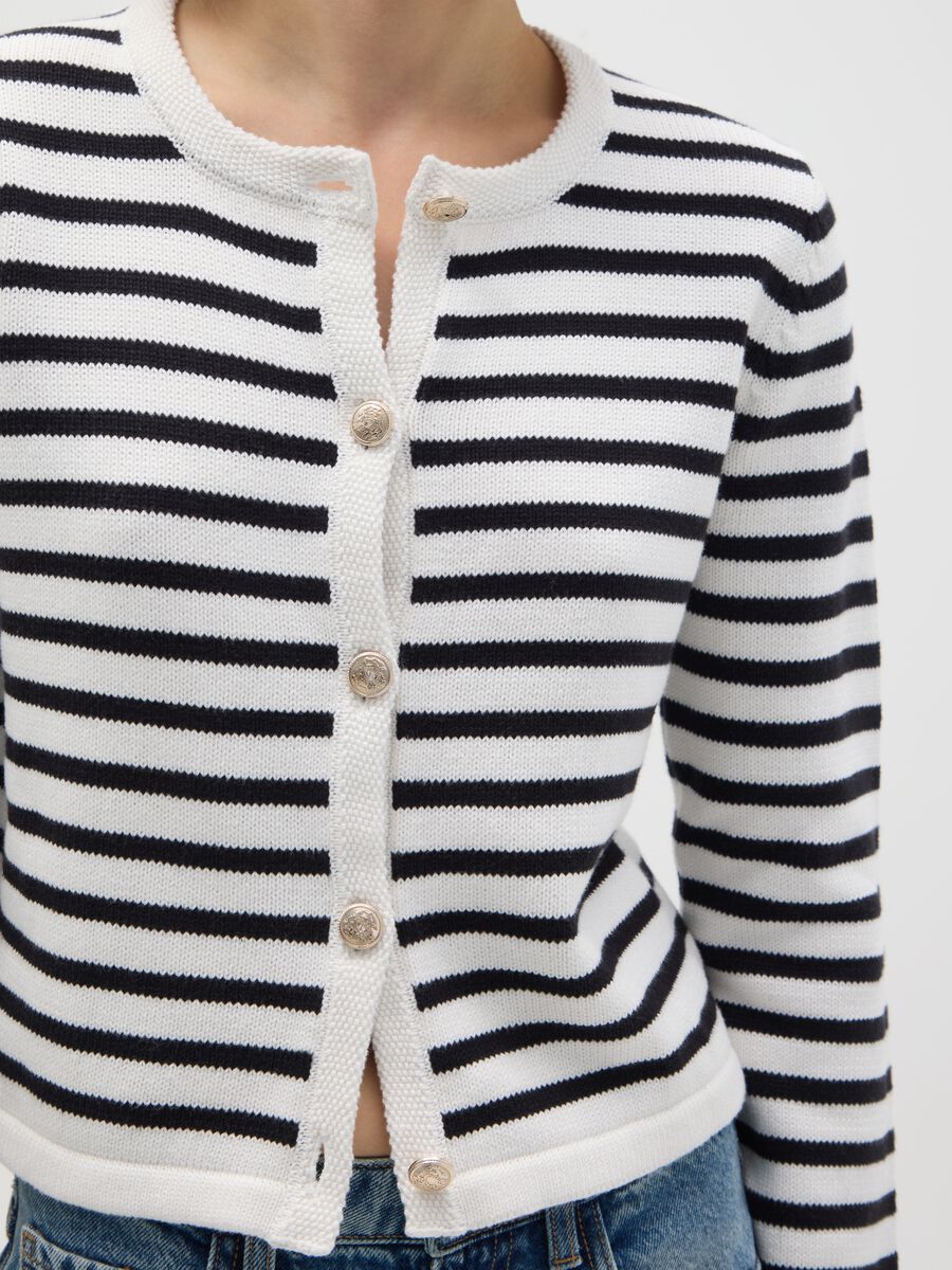 Cardigan in puro cotone multicolor regular fit_3