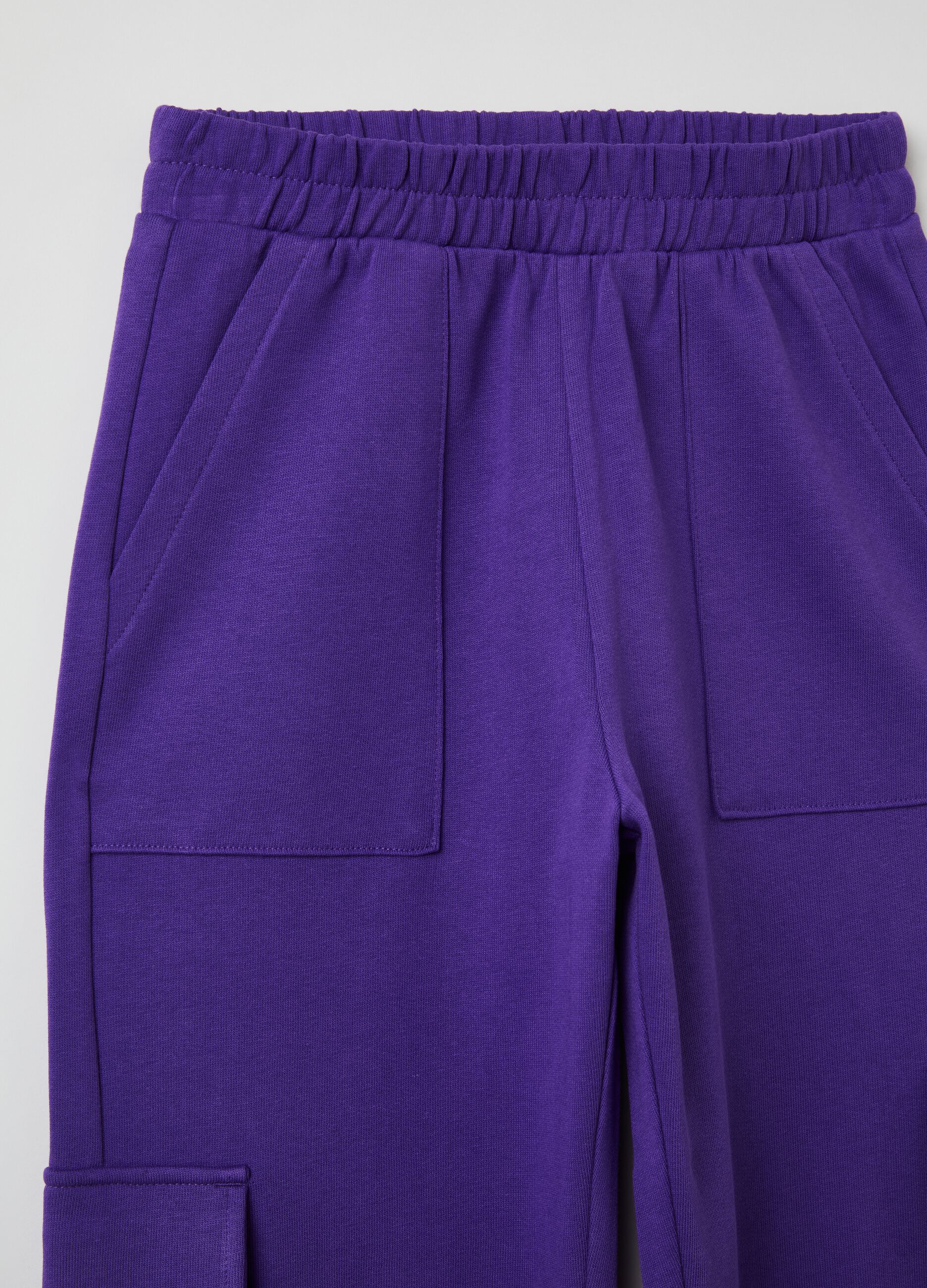 Joggers cargo con profili elasticati_2
