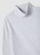 Grey marl organic cotton high-neck T-shirt_5
