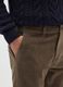 Brown trousers in stretchy corduroy cotton with regular fit_3