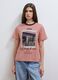 Pink pure cotton T-shirt with Paris print_2