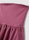 Pink strapless maxi dress in stretch cotton, regular fit_5
