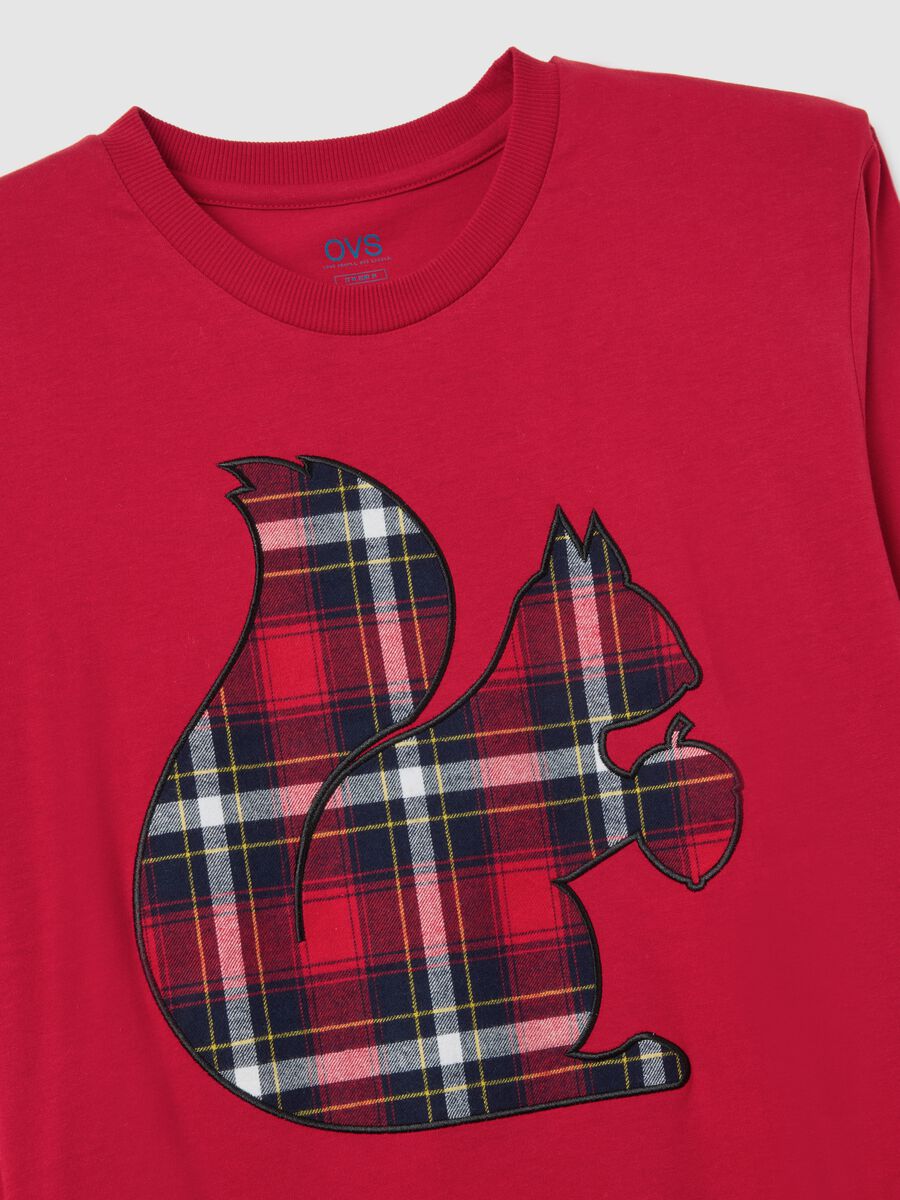 Long plaid multicoloured pure cotton pyjamas regular fit_5