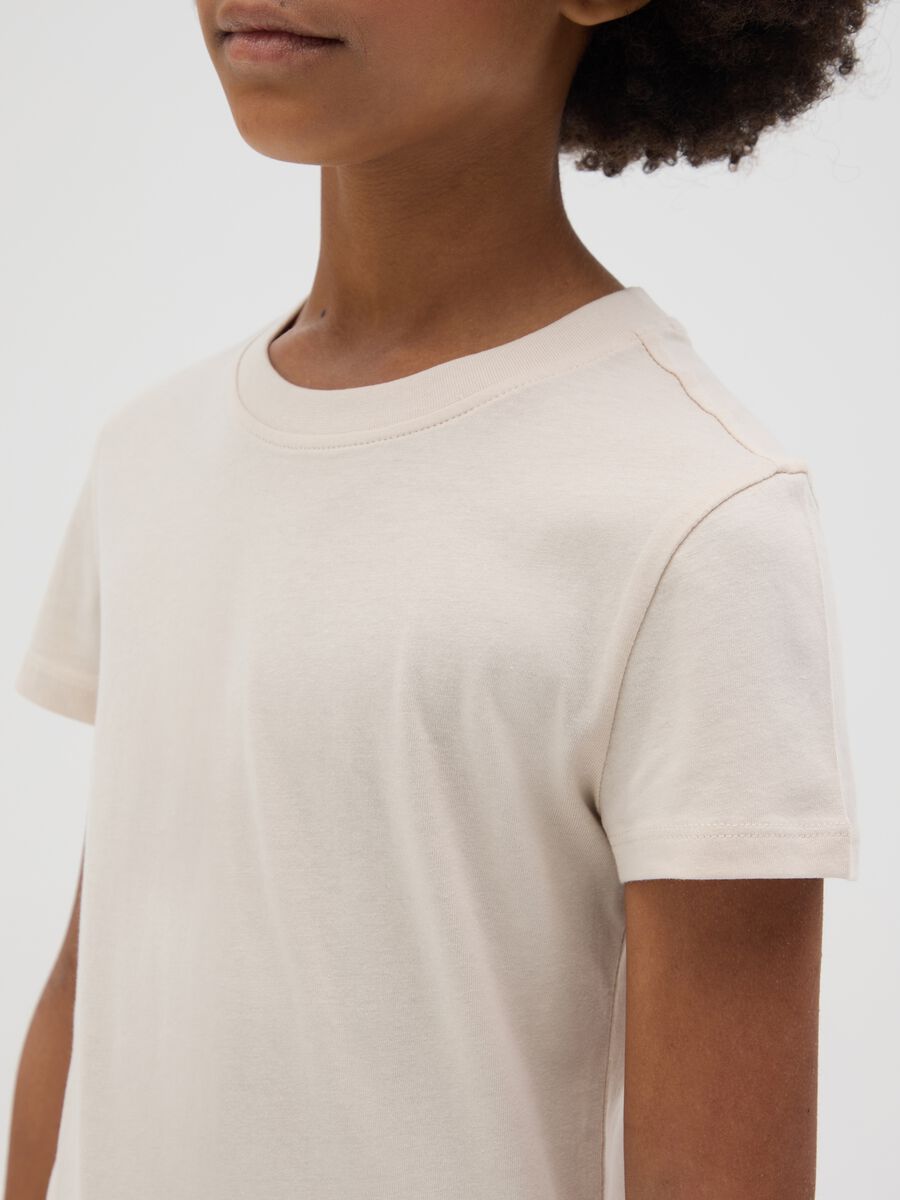 White Short Sleeve T-shirt Made of Organic Cotton_2