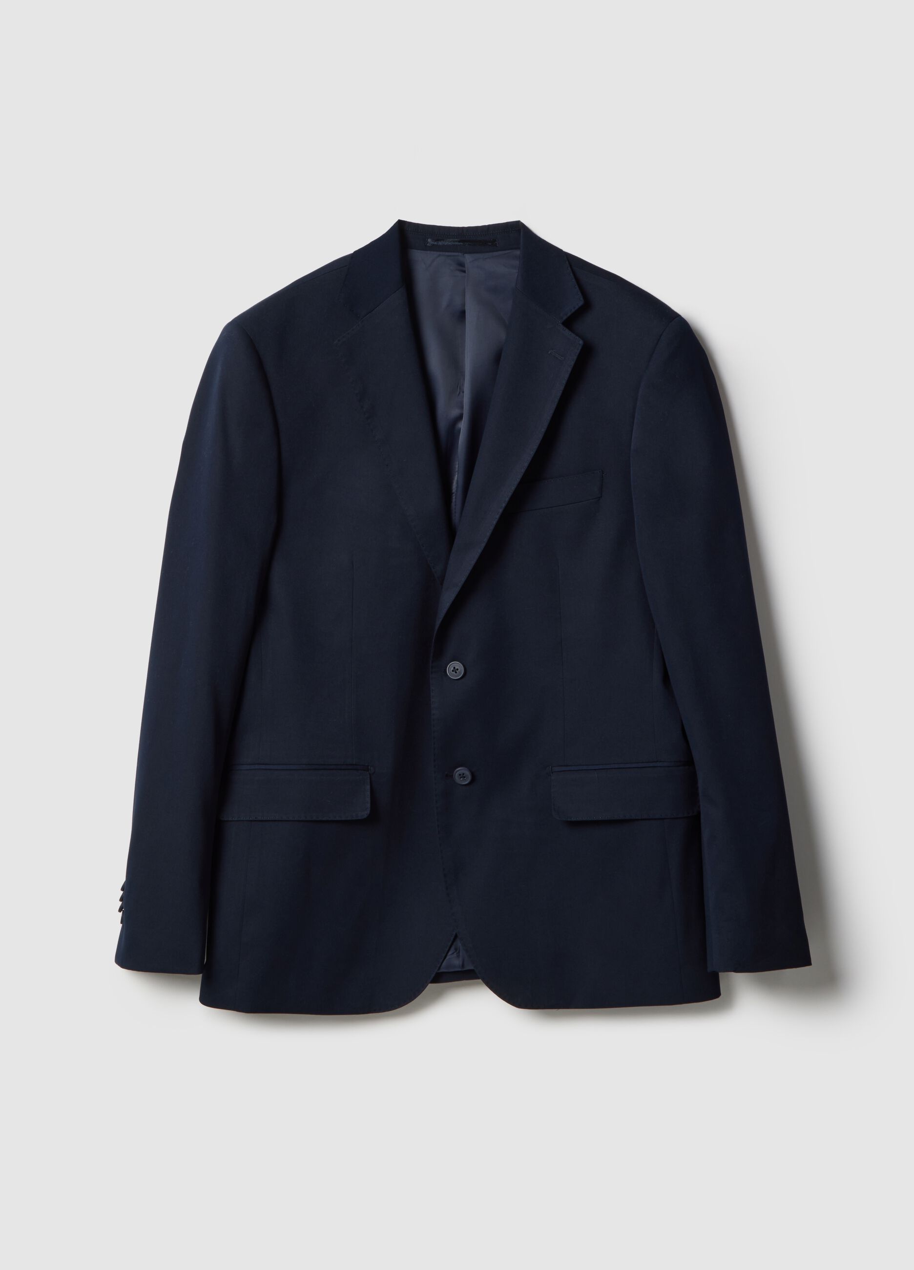 Blue Single-Breasted Blazer Regular Fit