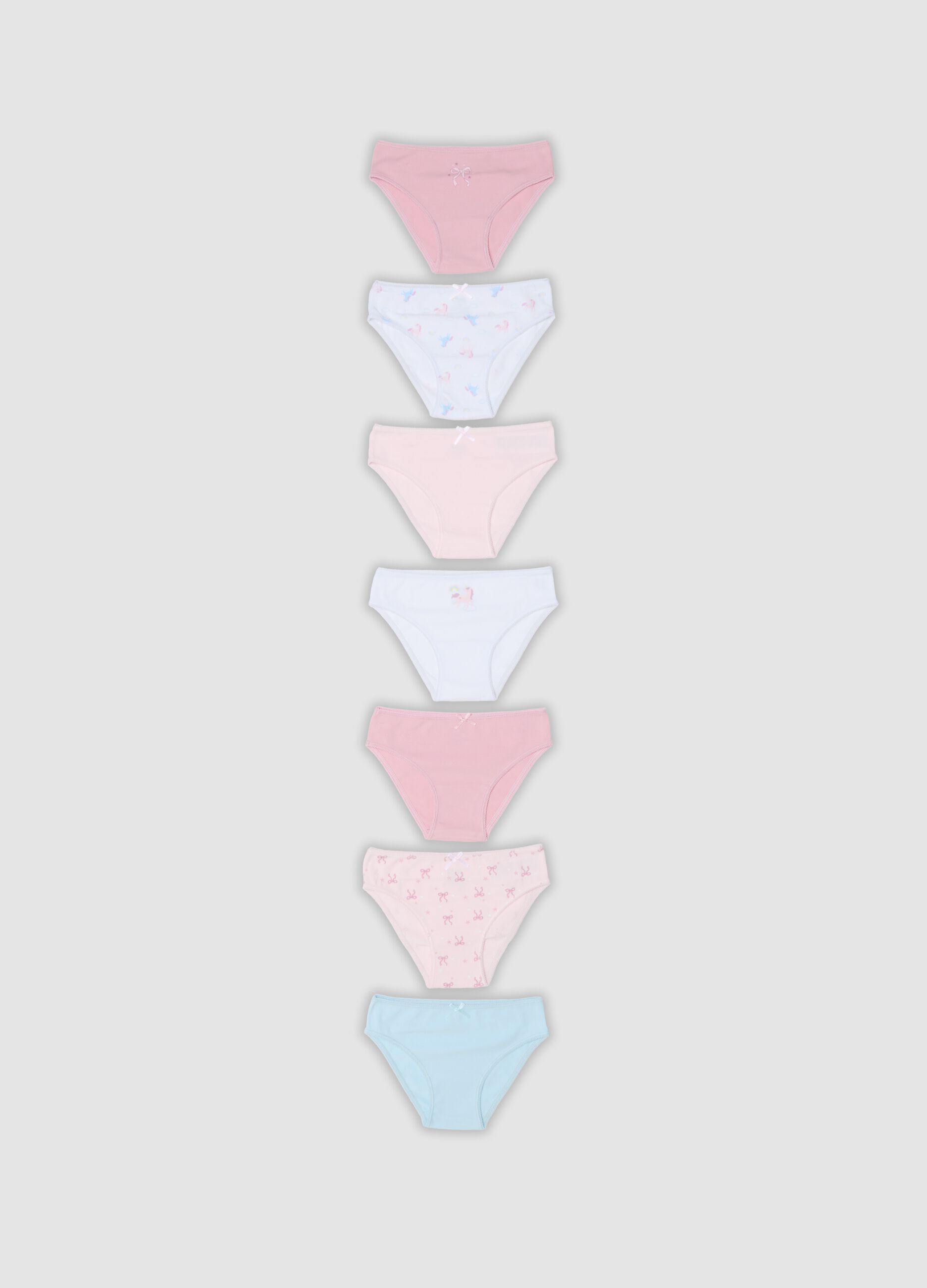 Seven-pack of multicolour organic stretch-cotton briefs