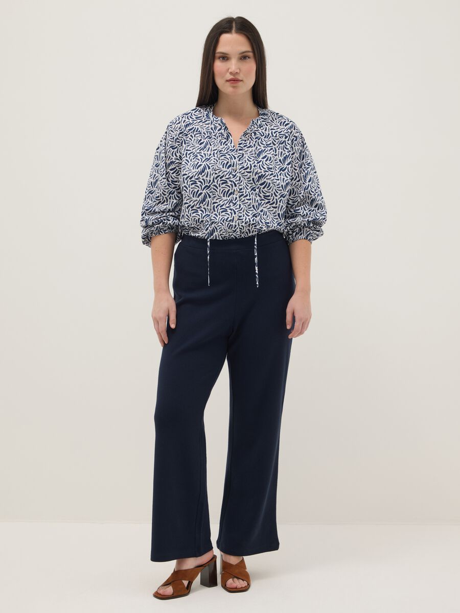 Multicolour pure cotton shirt, regular fit with patterns_1