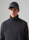 Turtle-neck herringbone pullover_1