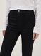 Black Cotton Blend Flare Fit Jeans_3
