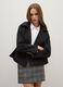 Black double-breasted coat with buttons_1