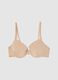 Women's beige stretch blend bra_4