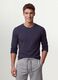Grey long-sleeve crew-neck T-shirt in pure organic cotton_2