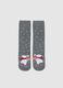 Grey Christmas Cotton Blend Socks_0