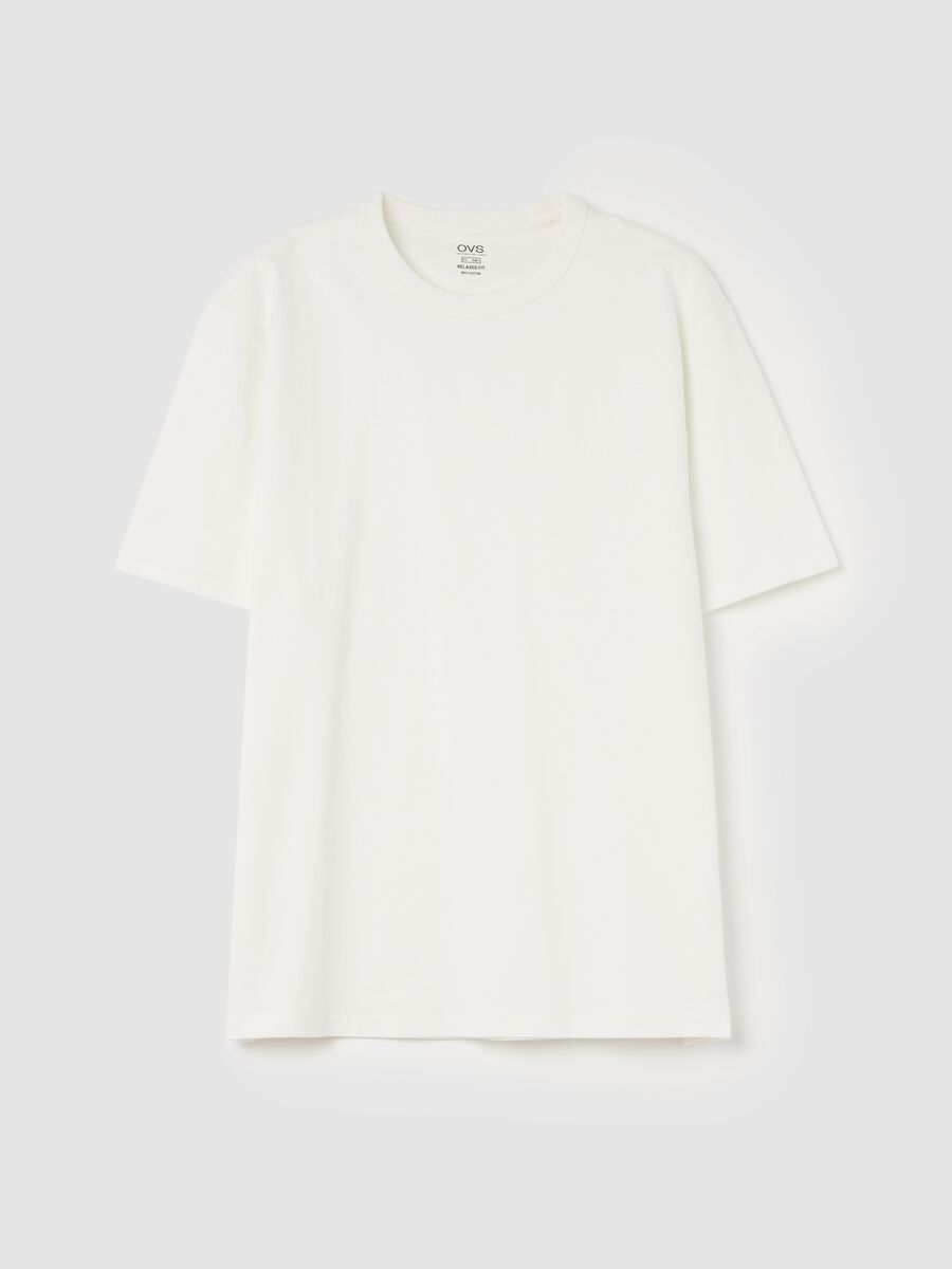 Cotton T-shirt with round neck_4