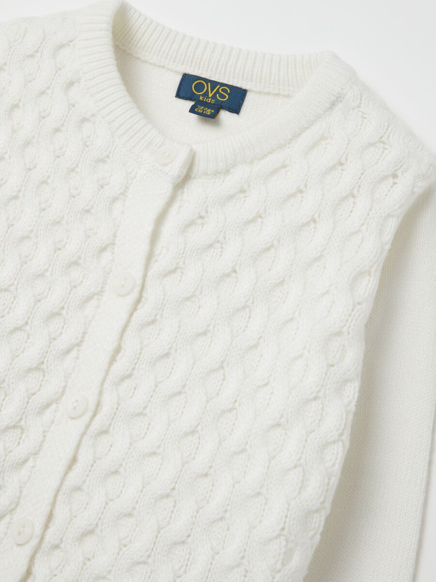 Cardigan with raised weave_2