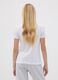 T-shirt bianca in puro cotone organico con grafica per ragazza_1