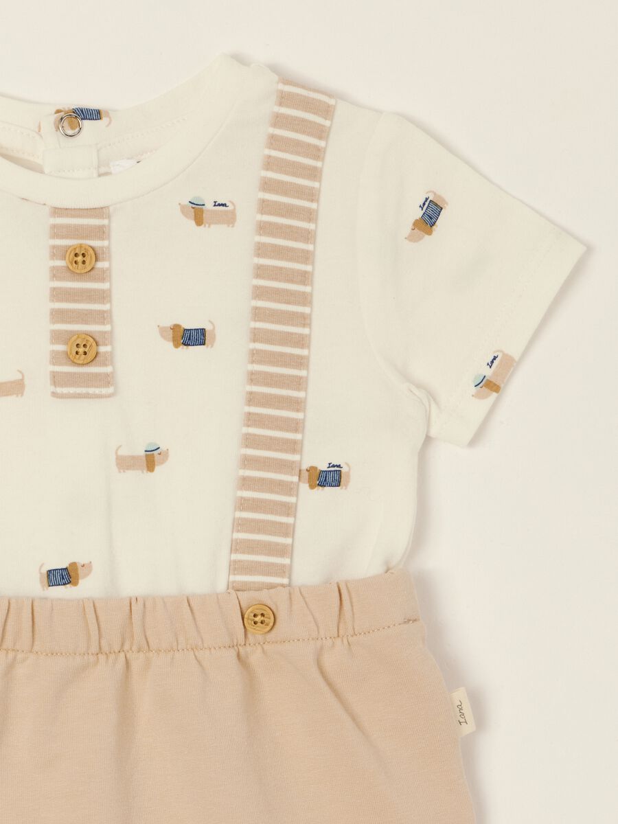 Multicolour printed stretch-cotton baby romper_1