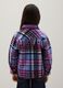 Multicolour Checked Wool Blend Shirt for Girls_2