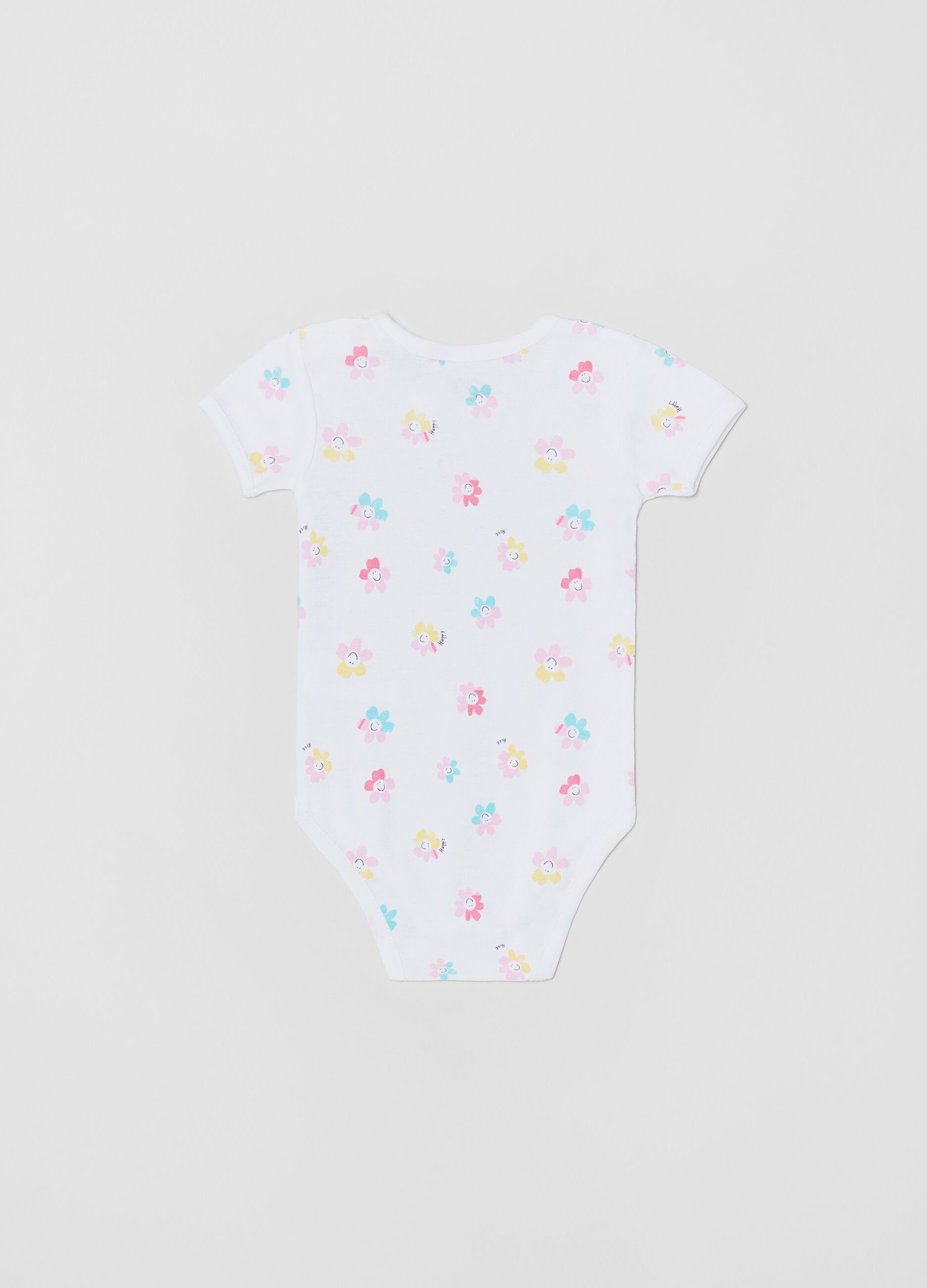 Bipack body in cotone stampa margherite_2