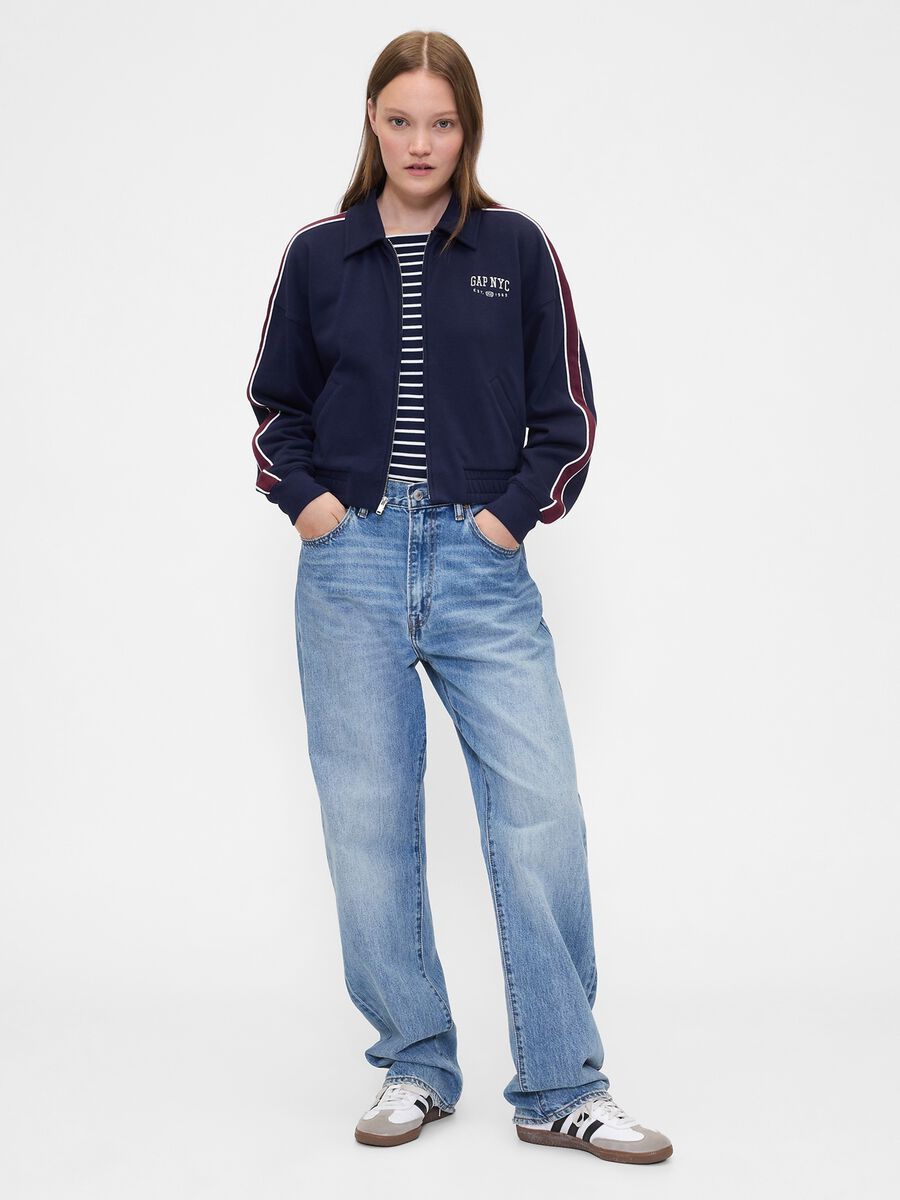 Blue Full Zip Sweatshirt_1