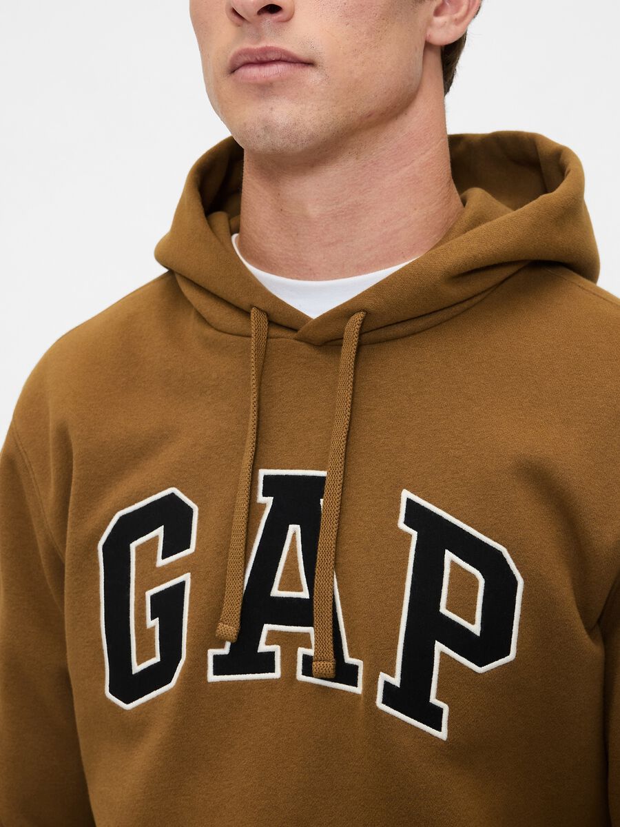 Felpa marrone con cappuccio_3