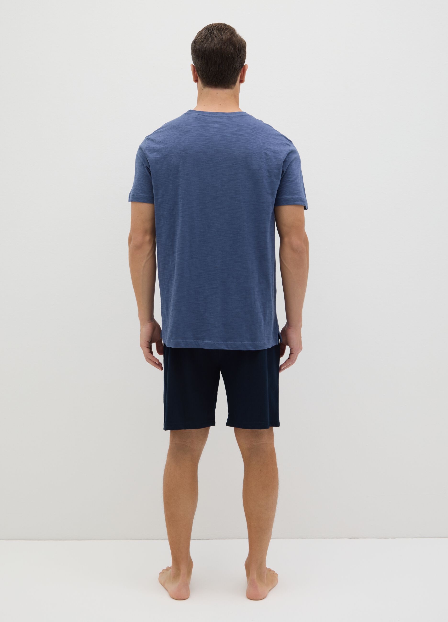 Blue Ovs Pyjamas in Pure Cotton