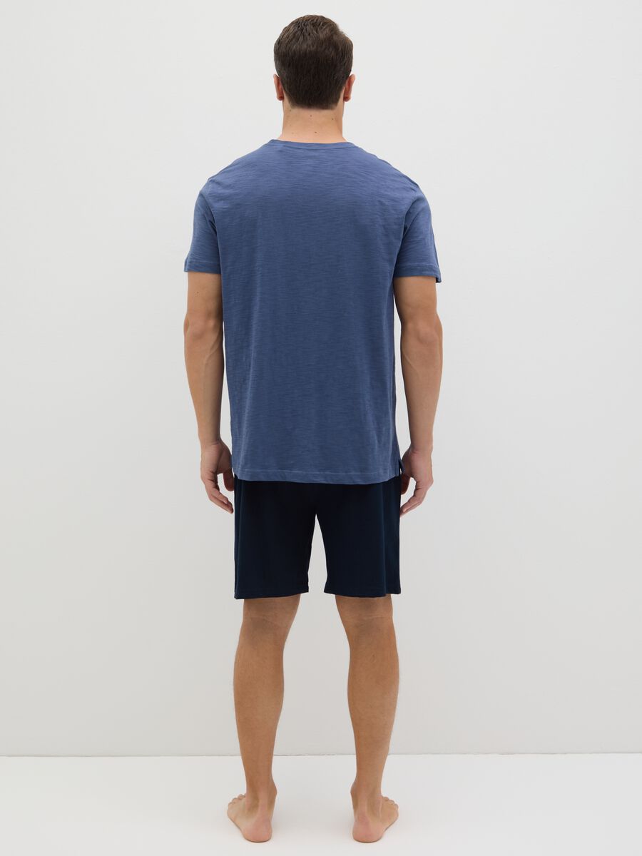 Blue Ovs Pyjamas in Pure Cotton_3